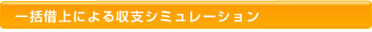 一括借上による収支シミュレーション